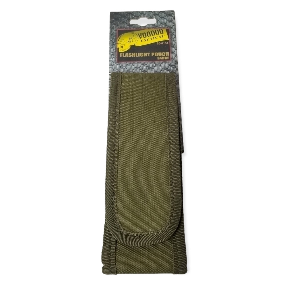 Voodoo Tactical Flashlight Multi Purpose Pouch Large Army Green